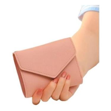 Imagem de Carteira Feminina Pequena Porta Cartão Preta Barata-Feminino