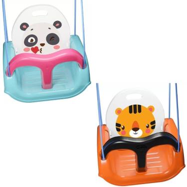 Imagem de Meu Balancinho Infantil Suporta 30kg com Cinto de Segurança Encosto Ajustável Pais & Fi...