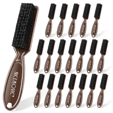 Imagem de NICEMOVIC 20 peças de acessórios de limpeza e espanador de barbeiro, mini escovas para aparador de lâminas, ferramenta de estilo de cabelo (marrom)