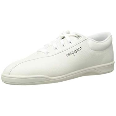 Imagem de Easy Spirit Tênis de caminhada feminino de couro AP1, Tecido branco, 9.5 Wide