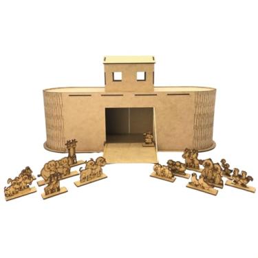 Imagem de Miniatura Arca De Noé Mini Barco Decoração Cristã C/Animais