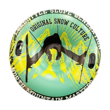 Imagem de oshhni Tubo de neve inflável com alças acessórios desenho animado pvc trenó inflável brinquedo de trenó de neve de inverno para homens ao ar livre dia das