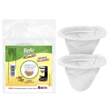 Imagem de Refil Mini Coador De Café Individual c/ 2 Unidades - KEITA, Branco