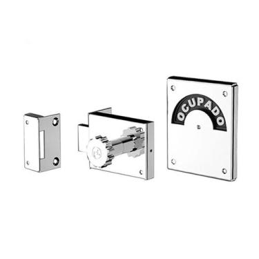 Imagem de Fechadura Wc Livre/ocupado Cromado Soprano