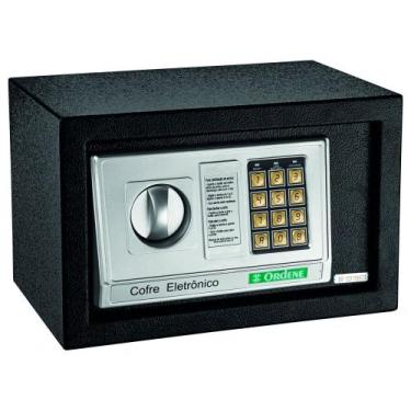 Imagem de Cofre Eletrônico OR38100 Ordene - Preto