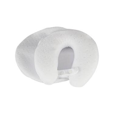Imagem de Travesseiro para Bebê Anatômico Infantil Dona Moleirinha E Seu Passeio - Integralmente Lavável - Branco - Fibrasca