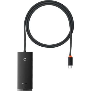 Imagem de Baseus HUB Lite Series 4 em 1 USB-C para 4 x USB 3.0 + 1x Tipo-C 15W, com cabo preto de 1 m (WKQX030401)