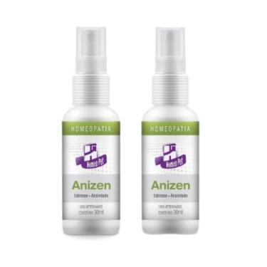 Imagem de Kit 2 Anizen Anti Estresse Ansiedade Cães Homeopet 30ml - Real H