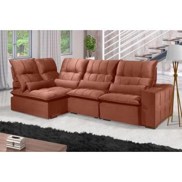 Imagem de Sofá Retrátil Reclinável ELLOA DE CANTO COM CHAISE 3.45 x 1.80m ESTILO