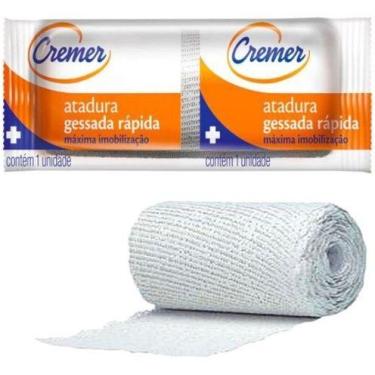 Imagem de Atadura Gessada Máxima Imobilização 20cm x 4m Kit 3 und Cremer