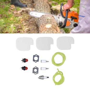 Imagem de kit de substitui??o da lampada do primer da linha de combust¨ªvel do filtro de ar para Poulan P3314 P3314WS P3314WSA P3416 P351, Kit de filtro da linha de combust¨ªvel do filtro de ar do carburador,