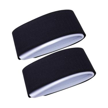Imagem de Fancyes 2Pcs Ski Straps, Ski Wraps Ties para transportar equipamentos de esqui, fita de fixação ajustável multiuso para acessórios de esqui de inverno, Preto