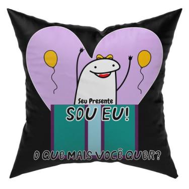 Imagem de Capa de Almofada Avulsa Flork Meme Humor c/ Frases 45cm x 45cm - DOURA