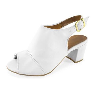 Imagem de Sandália Feminina Tamanco Salto 6cm Bota Botinha Dia a Dia Cores JCL S