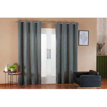 Imagem de Cortina Suede Veludo Blackout para Sala Cobre 75% da Claridade 2,80x2,