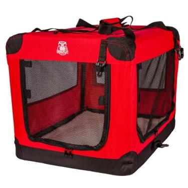 Imagem de Casinha De Transporte Pet Dobrável Dogfly Carry On 3xg Vermelho