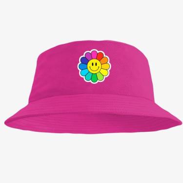 Imagem de Boné Chapéu Bucket Hat Estampado Flor - MP Moda Masculina, Único, Pink