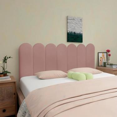 Imagem de Cabeceira Para Cama Box Modulada Nuvem 01 Placa 20x50 Autoadesiva - Ex