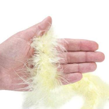 Imagem de Kit 10 Marabus de Pena Amarelo Bebê - Silvia Armarinho