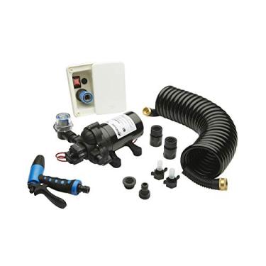 Imagem de Whale Kit de bomba Elite de lavagem de alta pressão WD3517E, 9 litros/min, 60 psi, bomba de 12 V, ajuste de deck, mangueira e gatilho de 6 metros