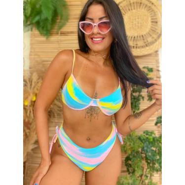 Imagem de Biquíni Rúbia Aro Retrô Tie Dye - Maria Sereia Moda Praia, XG