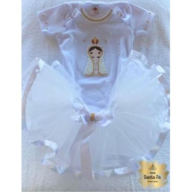 Imagem de Kit Body Santinho com saia TUTU - Artesanal