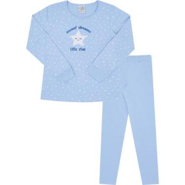 Imagem de Pijama Infantil Menina Good Night By Pulla Bulla Ref. 200511, Azul, 6