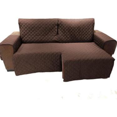 Imagem de Protetor De Sofá Retrátil E Reclinável 2.90m 2 Módulos -marrom escuro 