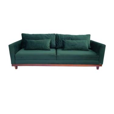 Imagem de Sofá London Sala/Recepção/Escritório 2,30cm - Novo Encanto, VERDE