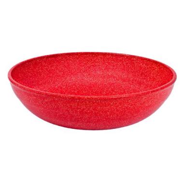 Imagem de Saladeira redonda 2,4 litros tigela bowl 25cm vermelho - Evo