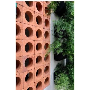 Imagem de 2 Formas Cobogó Vazado em Abs Furo Redondo 20x20x3,5cm - Farias Moldes