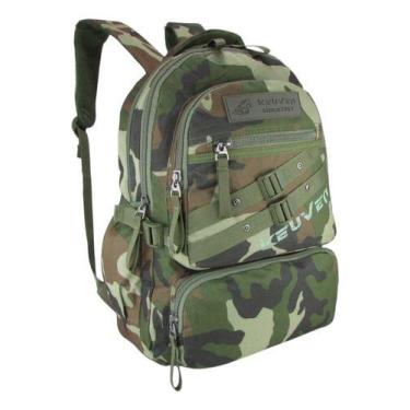 Imagem de Mochila Tática Militar Reforçada Resistente a Água Escolar Passeio Via