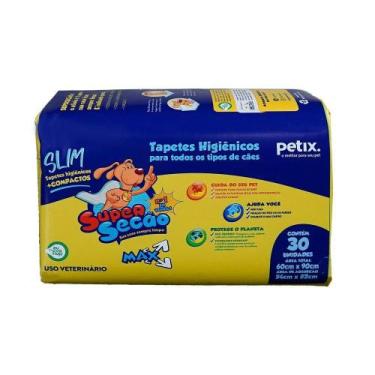 Imagem de Tapete Higiênico Super Secão Max Slim Petix C/30 Unidades - Supersecão