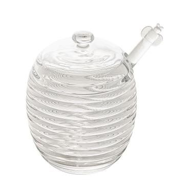 Imagem de Meleira de Cristal com Pegador e Tampa Colméia 210ml - Lyor