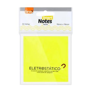 Imagem de Bloco de Notas Eletrostático Sem Cola Smart Notes Neon 30 Folhas 76mmx