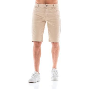 Imagem de Bermuda Collor Masculina Arauto Confort - Arauto Jeans, Bege, 40