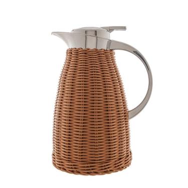 Imagem de Garrafa Térmica 1,5 L Rattan Marrom - Bon Gourmet