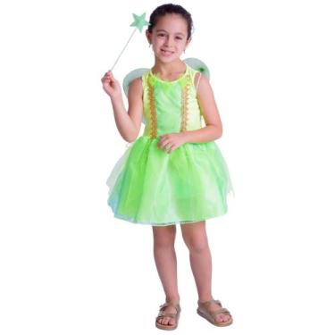 Imagem de Fantasia menina fadinha verde muvilê - Muvile, 1