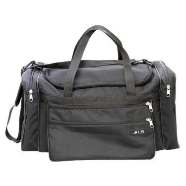 Imagem de Bolsa Viagem LS Bolsas Rip Stop Preta com 5 divisões - BV6455