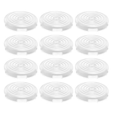 Imagem de 12 peças de capa de botão Arcade para Kailh Cherry TTC Akko Glorious Switches, serve para orifício de teclado de 30 mm, teclas transparentes (branco)
