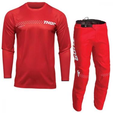 Imagem de Kit Calça + Camisa Thor Sector Minimal 2023 Vermelho, 46/G, Vermelho