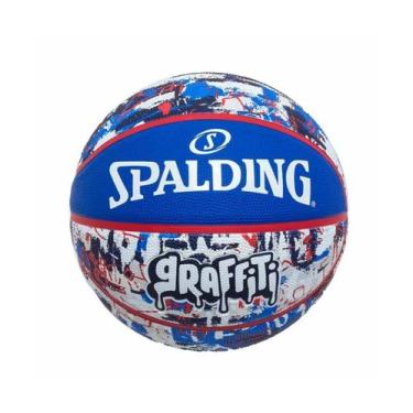 Imagem de Bola de Basquete Spalding Graffiti Azul - FIRST SPORT