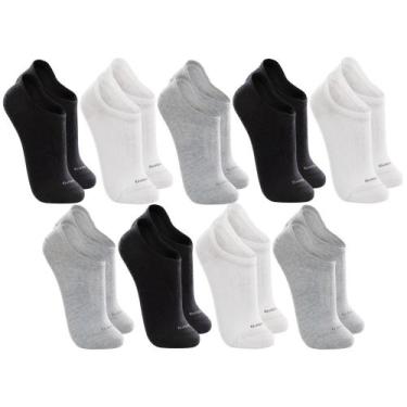 Imagem de Kit Com 9 Pares De Meias Curtas Soquete Invisivel Lupo Modelo Esportiv