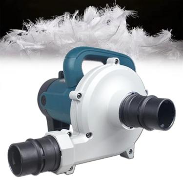 Imagem de 星姿 Máquina de enchimento elétrica, máquina de enchimento e sucção de dupla finalidade com interruptor de pé + mangueira, ajuste de velocidade do vento de 6 velocidades e volume de ar: 8,0 m3/min, para