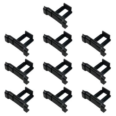 Imagem de ZZHXSM 10 peças de clipes de plástico para painel fotovoltaico guia de água de 40 mm para painel solar de drenagem e remoção de lama clipes de limpeza adequados para painéis de energia fotovoltaica ao