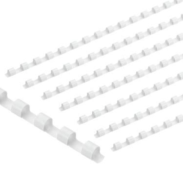 Imagem de PATIKIL Pentes de encadernação de plástico de 6 mm (1/10.2 cm), 200 peças, 21 argolas, pente para encadernação de espinhas, capacidade de 20 folhas, tamanho carta para encadernação de folhas de papel,