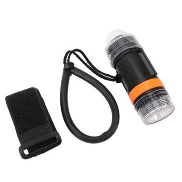Imagem de Luz Estroboscópica de Mergulho, Lanterna de Sinal de Mergulho LED de Alto Brilho à Prova D'água para Aventura Subaquática (BLACK)