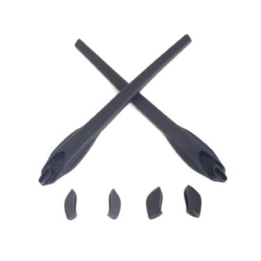 Imagem de GALAXYLENSE Kits de almofadas de nariz de substituição para óculos de sol Oakley Flak 2.0 ou Flak 2.0 XL, seleção múltipla (kits de borracha preta)