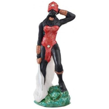 Imagem de Escultura Obá Vermelha 14 Cm Em Resina - Lua Mística - 100% Original -