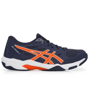 Imagem de Tênis Asics Gel Rocket 11 Marinho e Laranja